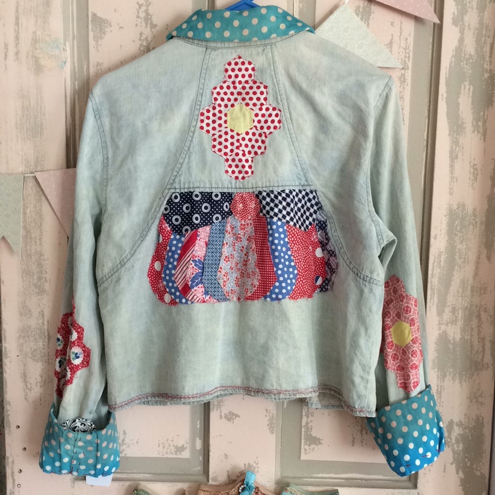 Upcycled denim jacket